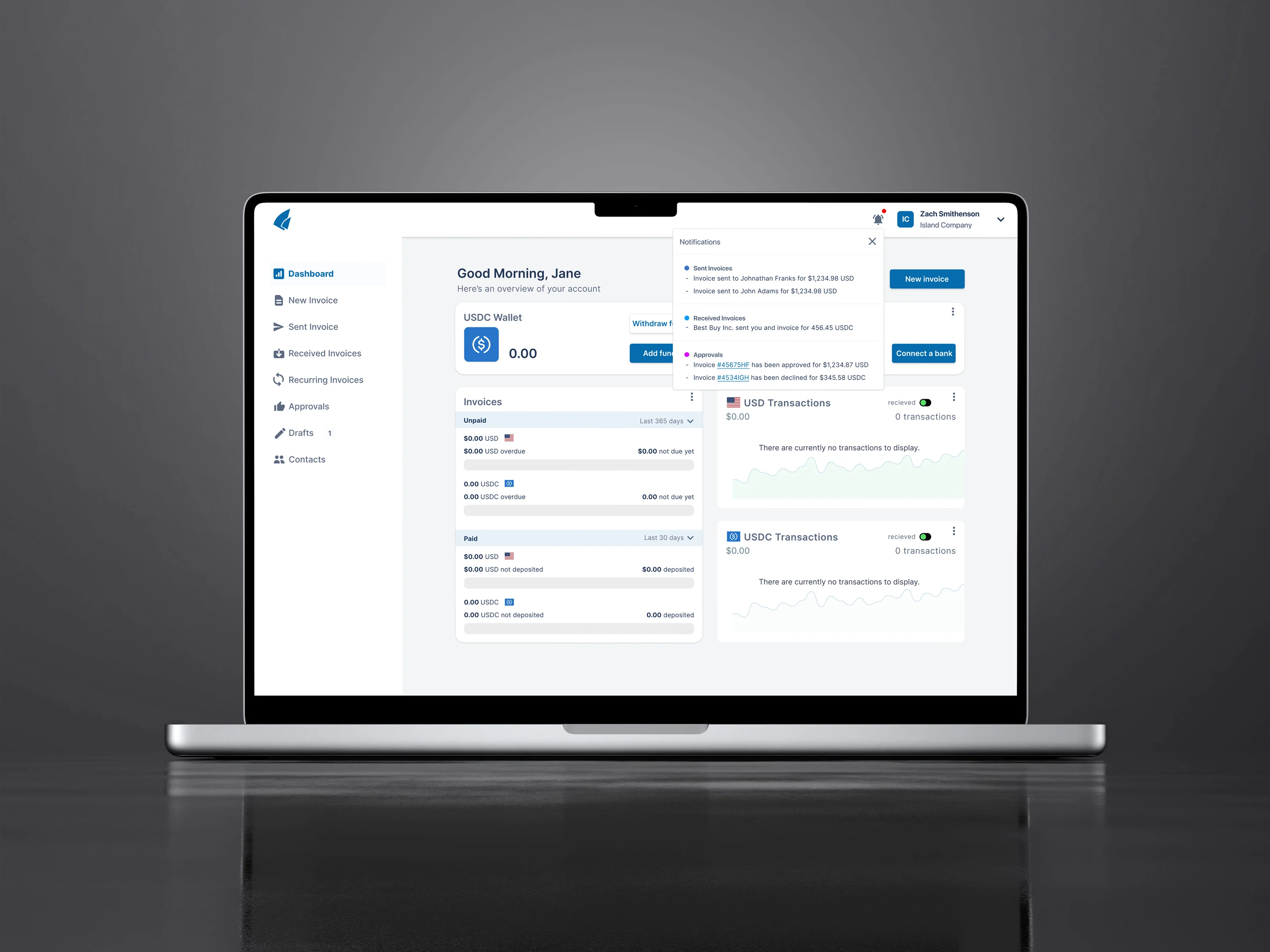 Invoice notifications in Syro